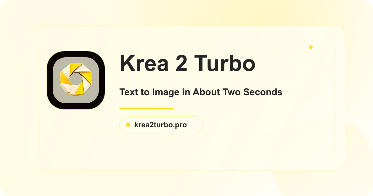 Krea 2 Turbo logo Krea 2 Turbo logo
