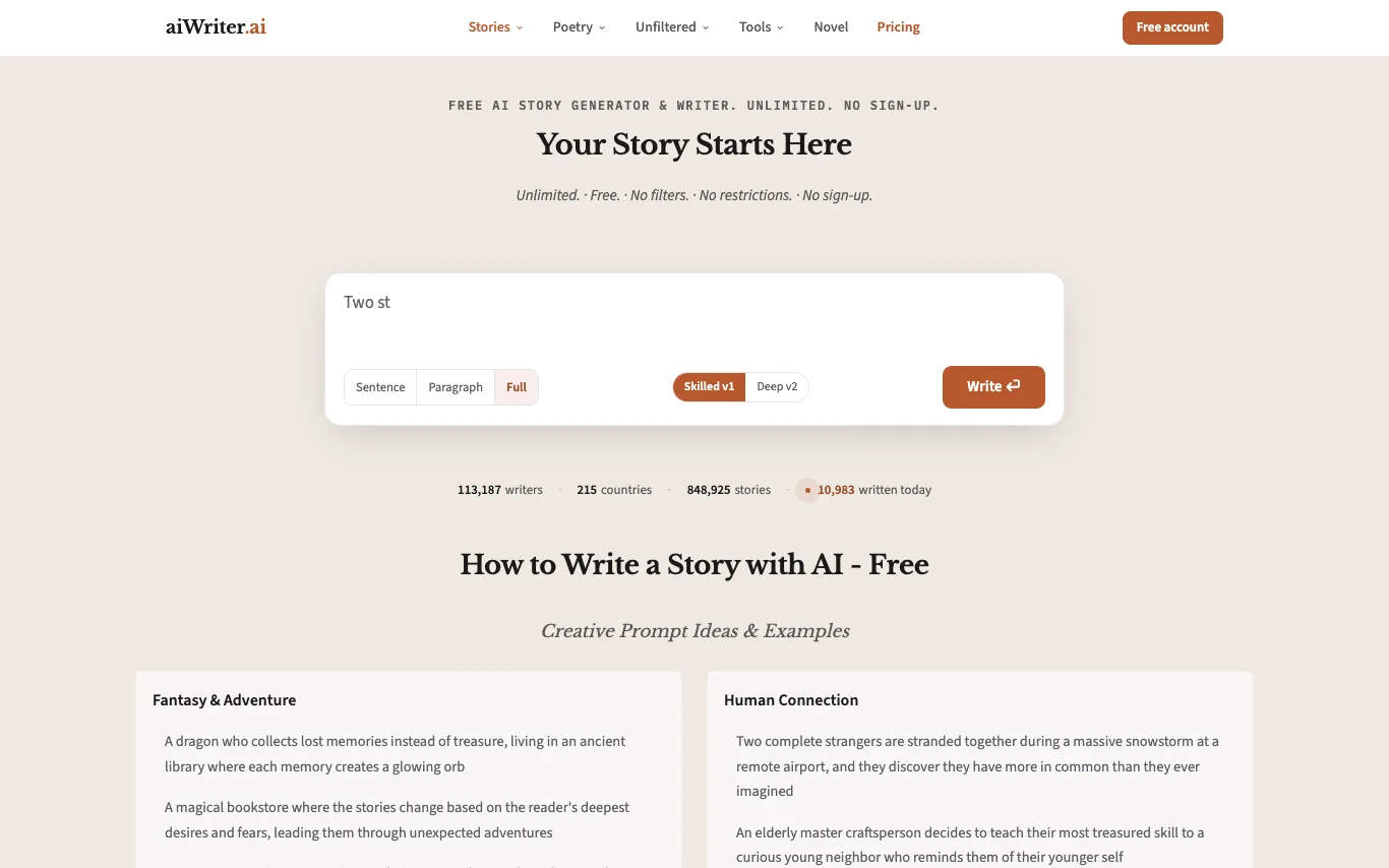 aiWriter.ai aiWriter.ai screenshot