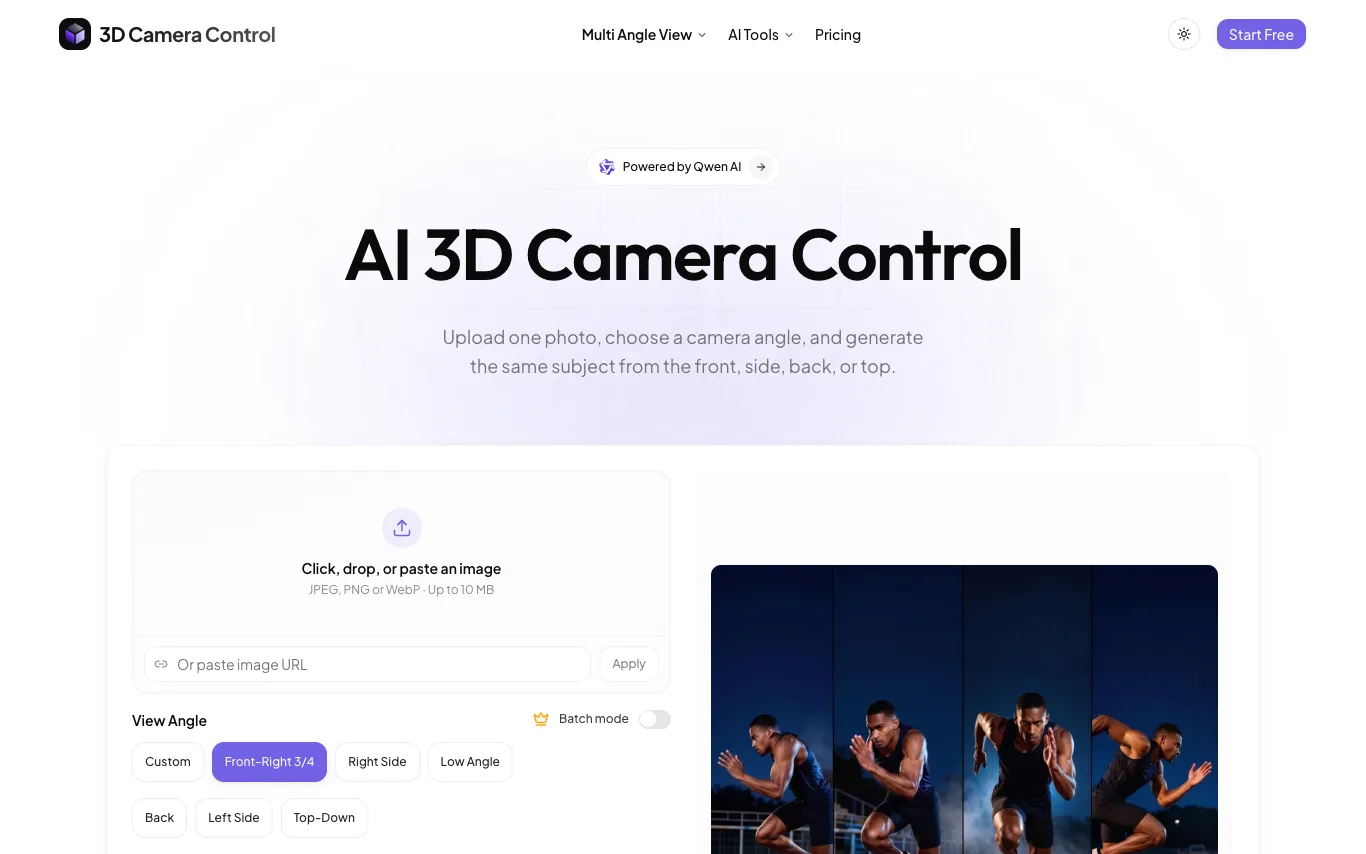 3D Camera Control 3D Camera Control screenshot