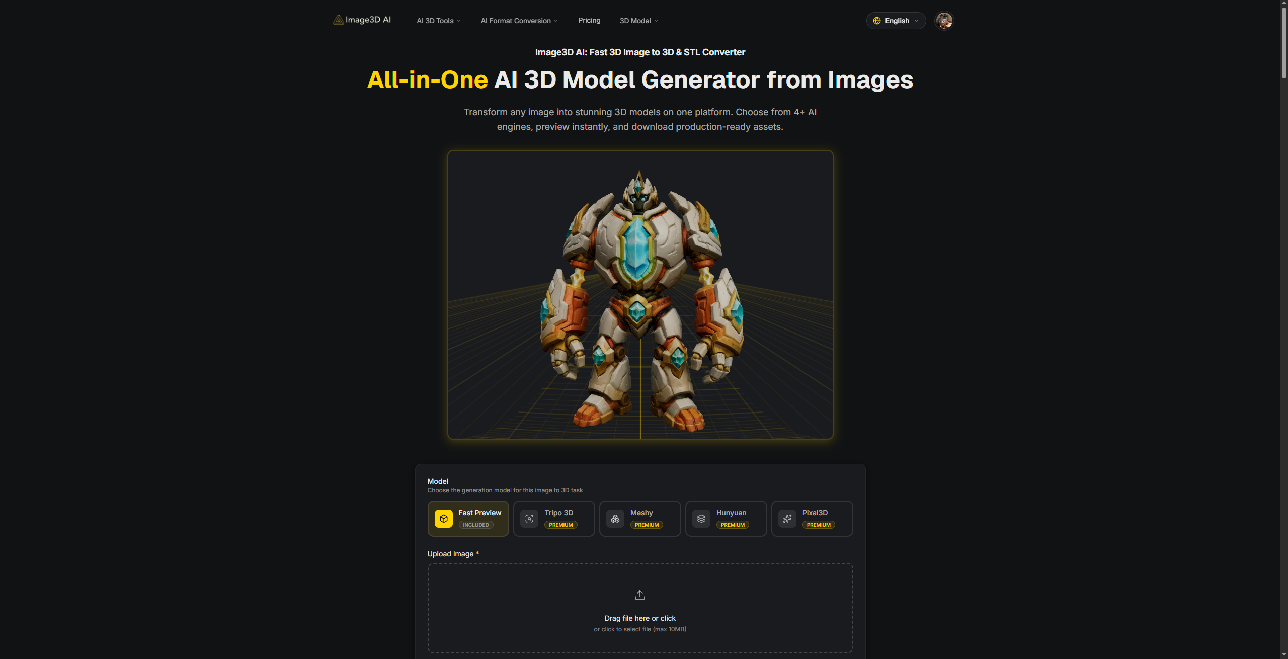 Image3D AI Image3D AI screenshot