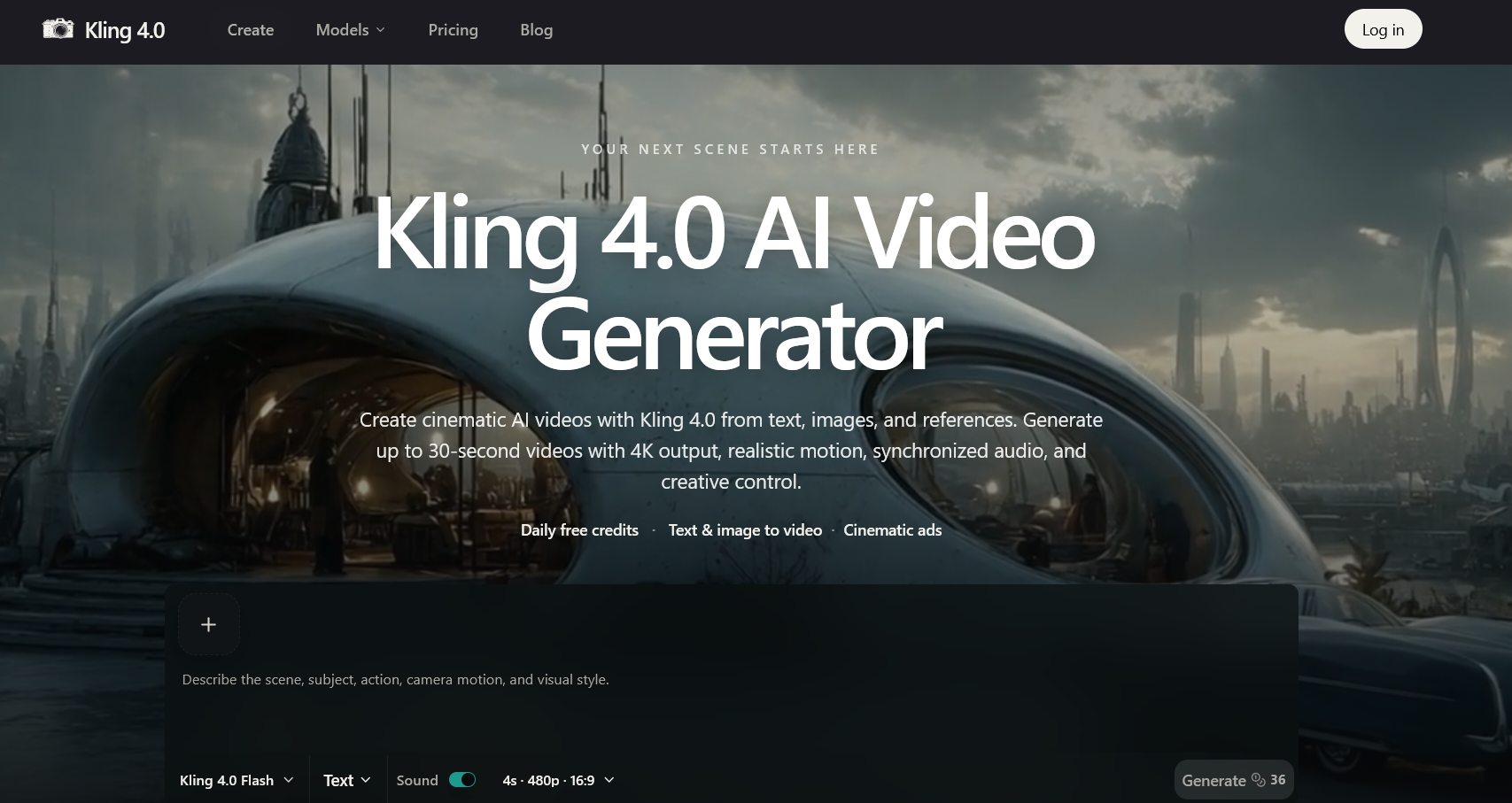 kling 4.0 kling 4.0 screenshot