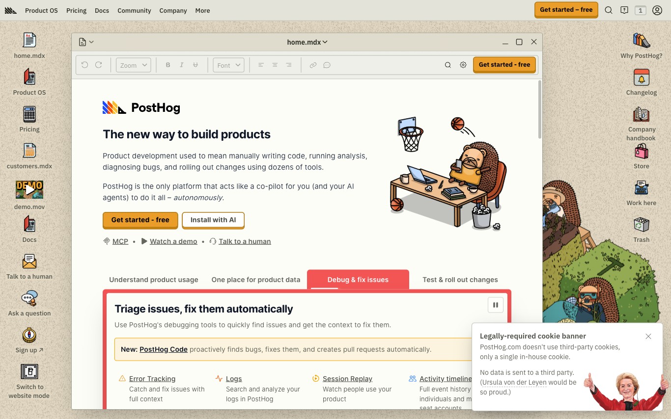 PostHog PostHog screenshot