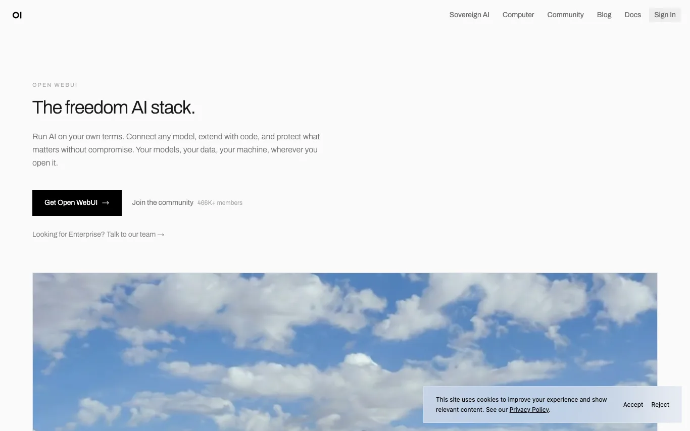 Open WebUI Open WebUI screenshot
