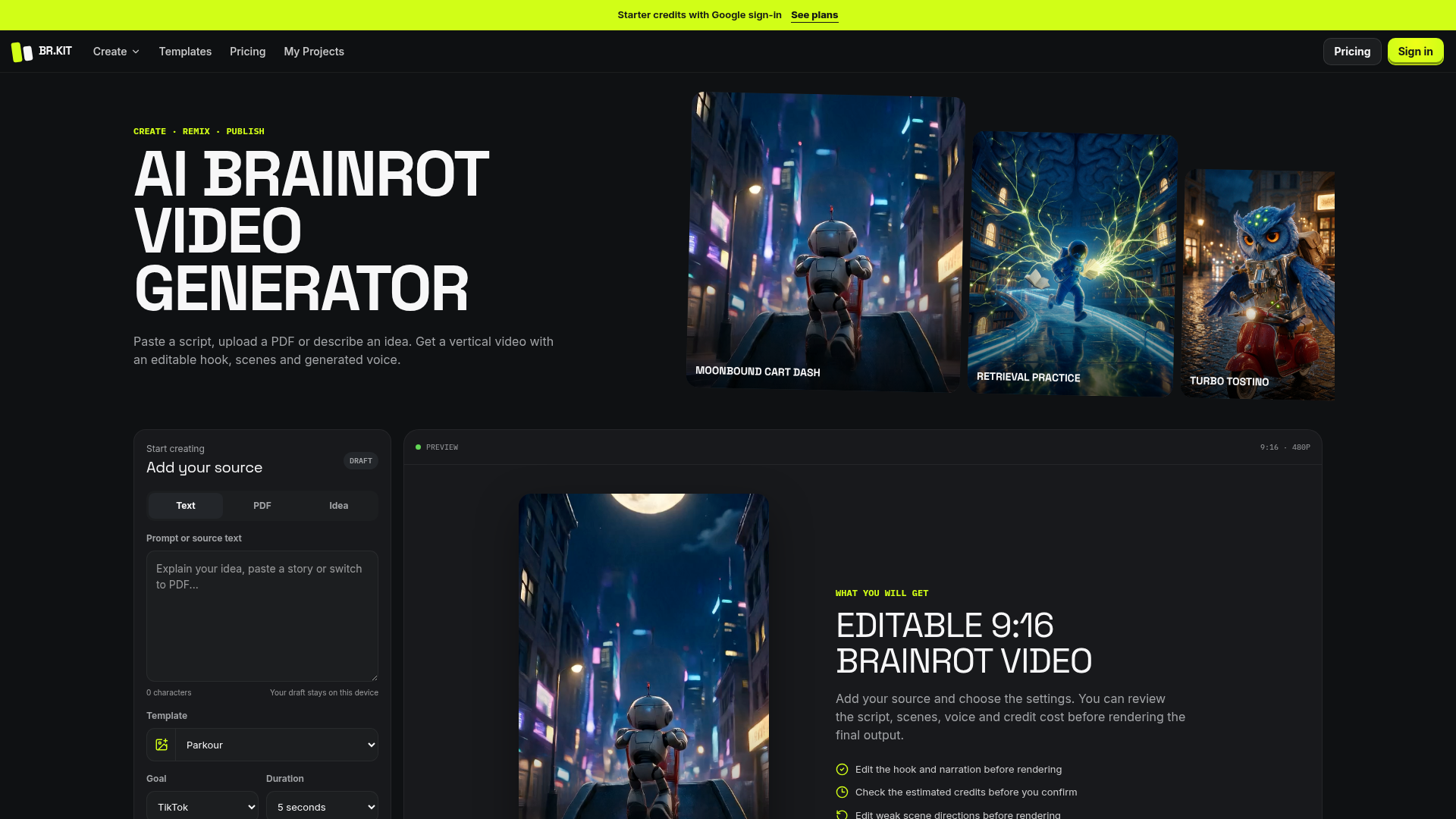 AI Brainrot Video Generator AI Brainrot Video Generator screenshot