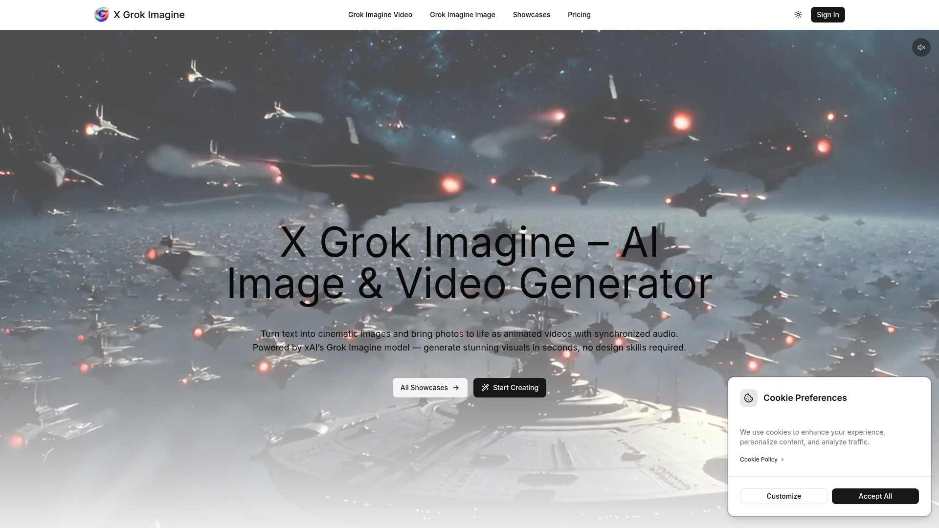 X Grok Imagine - Turn text into cinematic images and bring photos to life as animated videos with synchronized a…